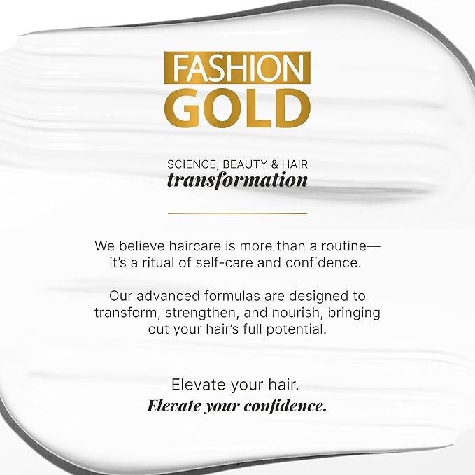 Fashion Gold Keratin Hair Treatment (Up to 3 USES per Bottle), Hair Botox Treatment, At Home Keratin Treatment, Keratina para Alisar el Pelo, Alisado Brasileño, Alisados organicos SIN FORMOL, 150g