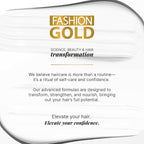 FASHION GOLD Keratin Hair Treatment (10 USES per Bottle), Keratina para Alisar el Pelo, Hair Botox Treatment, At Home Keratin Treatment, Alisados Organicos SIN FORMOL, Verdadera Keratina Brasileña