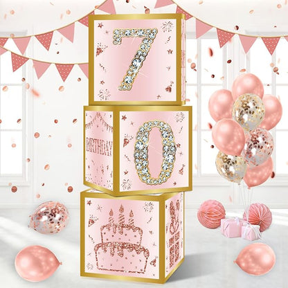 DataMoon 70th Birthday Decorations Boxes by DataMoon