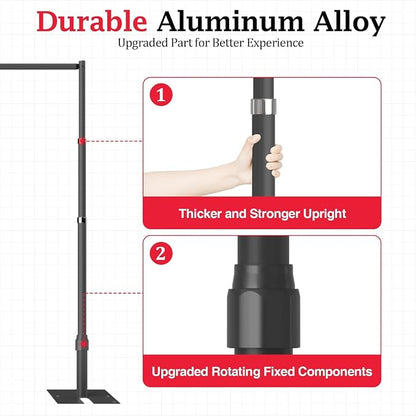 EMART 10x10ft Heavy Duty Backdrop Stand Frame - Image 4