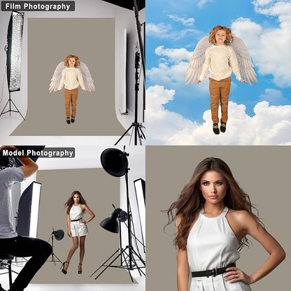 Grey Photography Backdrop for Photoshoot, 10x10 FT | Versatile Studio Photo - Image 3