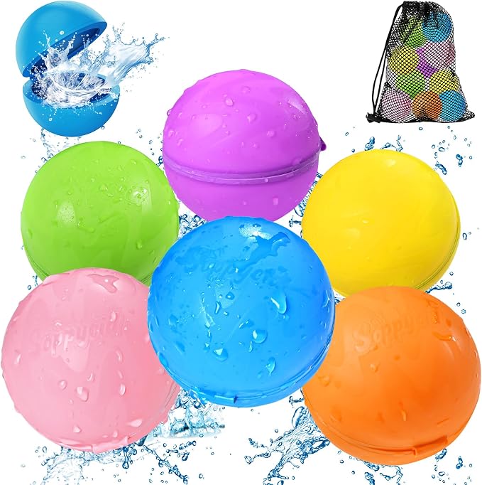 Tlitlimom Reusable Water Balloons, Summer Toy Water Toy by Tlitlimom