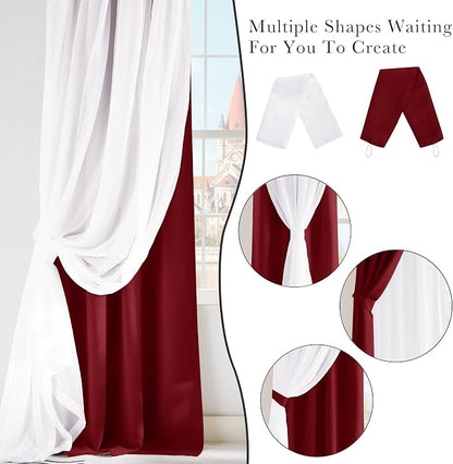 PONY DANCE Bedroom Curtains Decorative, 52 by 84 inches - Image 9