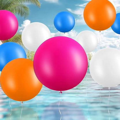 Gejoy 24 Pcs Pool Giant Balloons 36/24/18 Inch Jumbo Large Big Latex Balloons - Image 5