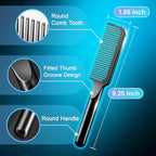 Hair Comb for Women and Men, Durable Detangling Hair Comb with Handle, Large Detangler Comb for Thin Straight Short Hair(Black)