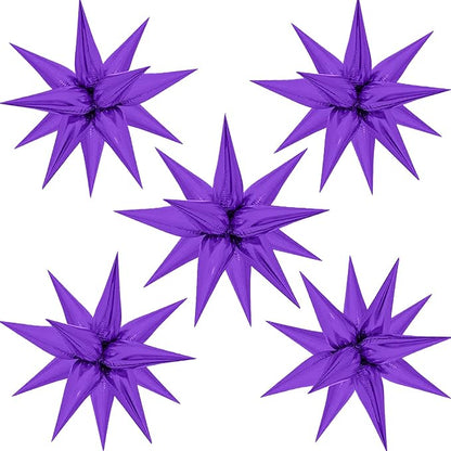 ZAKVOOR 60 Pcs Star Balloons 12 Spike Foil Explosion Party Decoration Balloons by ZAKVOOR