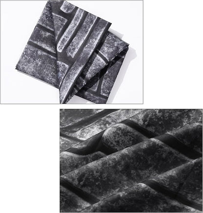 VitalCozy 10 x 8 ft Gray Brick Wall Backdrop Fabric Brick Photo Background | - Image 4