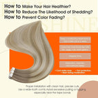 Full Shine Tape in Hair Extensions 20Inch Tape in Extensions Color 19/8/60 Grey Fading to Ash Brown And Blonde Remy Tape ins Human Hair Seamless Skin Weft for Women 50G Straight Hair Extensions 20Pcs