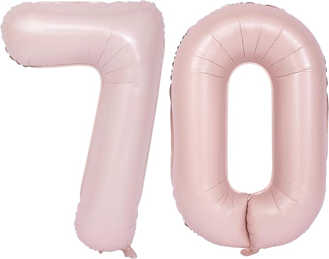 40 In Matte Pink Number Balloons Helium Foil Mylar Balloon Digital 70 | Suitable by Exquisitehighqualitypartydecorationstomeetyoureveryneed%EF%BC%81