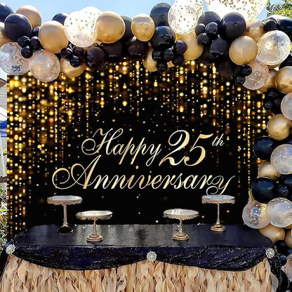 Happy 25th Anniversary Backdrop - Image 2