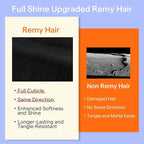 Full Shine Black Clip in Hair Extensions for Short Hair 10 Inch Clip in Extensions Real Human Hair Black Hair Extensions Clip ins Straight Invisible 7 Pcs 95 G