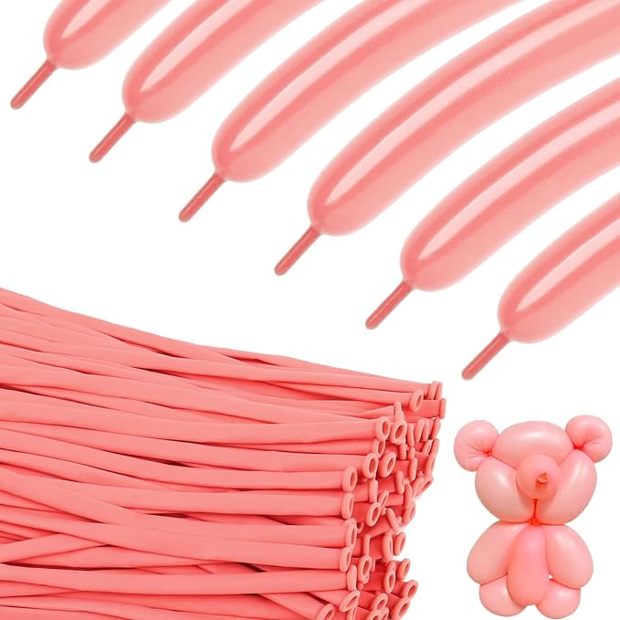 260 Balloons - Pink Long Balloons by KEXINGTUO
