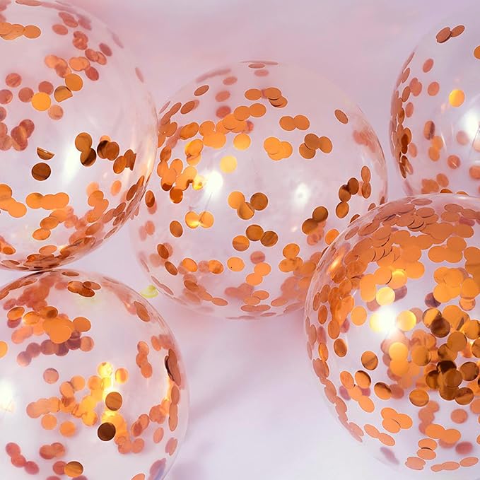 VHUWE Orange Confetti Balloons - Image 4