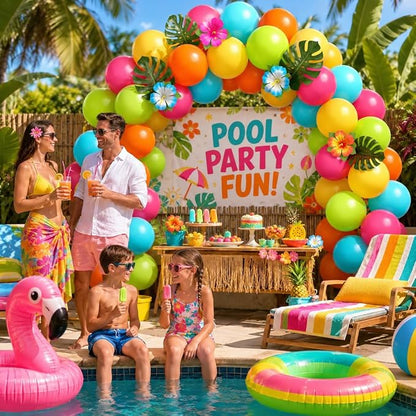 Tropical Balloons, 12 Inch Hawaiian Balloons - Image 5