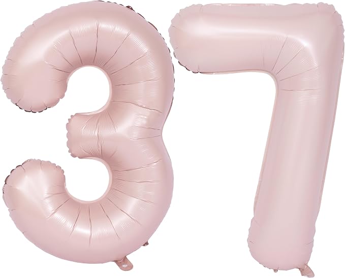40 In Matte Pink Number Balloons Helium Foil Mylar Balloon Digital 37 | Suitable by Exquisitehighqualitypartydecorationstomeetyoureveryneed%EF%BC%81