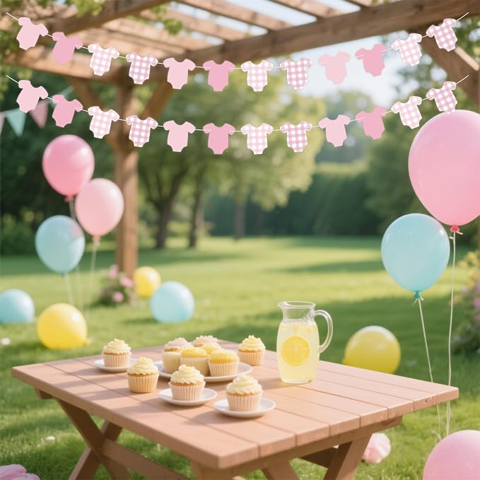 2Pcs Pink Boy Or Girl Banner, Pre-Strung Baby Gender Reveal Decorations - Image 4