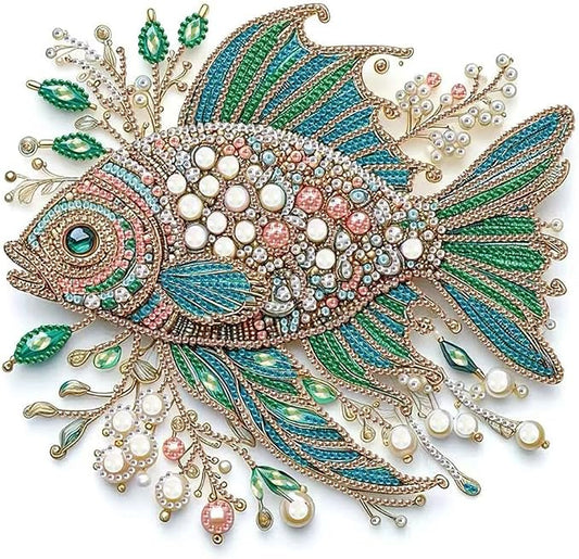 ZQEATRY Fish Animal Special Shape Diamond Art Kits by ZQEATRY