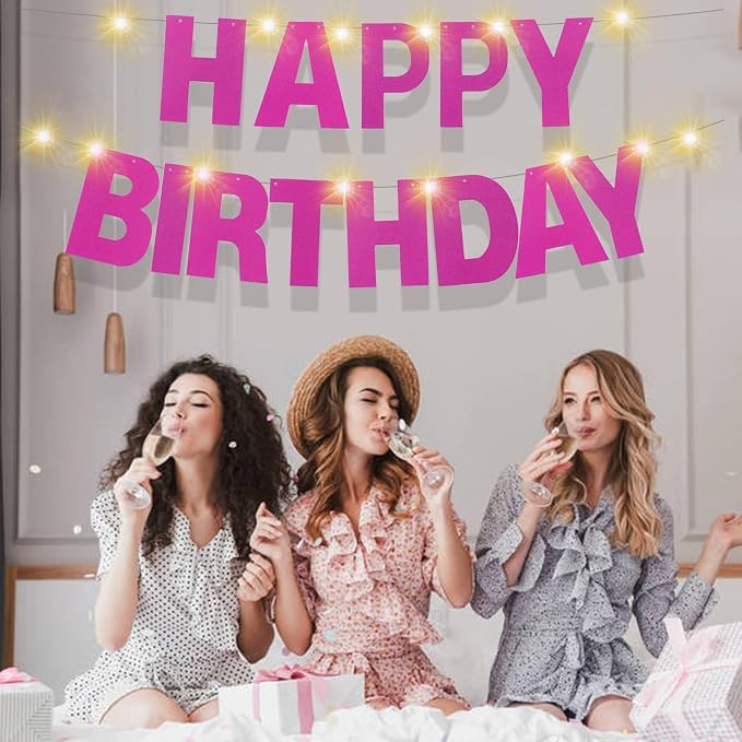175Pcs DIY Glitter Customizable Banner Kit Custom Banner DIY Happy Birthday - Image 4