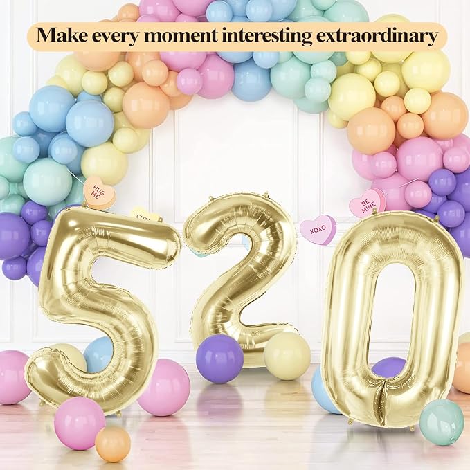 Number 82 Balloons for 82nd Birthday Party Decorations, 40 Inch 0-100 - Image 6