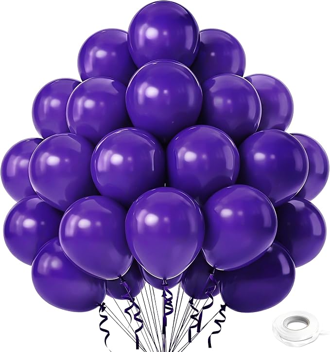 Purple Balloons, Baby Shower, Anniversary, Graduation, Wedding Decorations by GoldenParty
