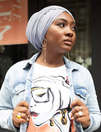 Harewom Head Wraps for Black Women Stretch Head Scarf Long African Hair Wraps Turban Headwraps Jersey Headbands