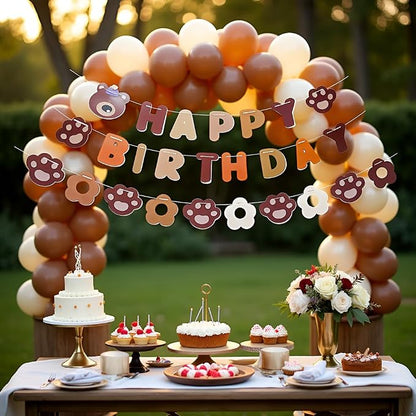 Bear Happy Birthday Banner, Party Pennant Decor, Happy Birthday Banner Adorable - Image 7