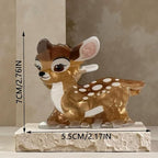 Deer Hair Clips for Women Christmas Reindeer Hair Claw Clips Cute Strong Hold Brown Fawn Hair Jaw Clip Non-slip Animal Hair Barrettes Christmas Holiday Hair Accessories for Thick Thin Hair Decoration