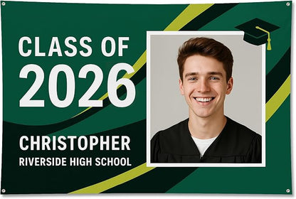 Custom Graduation Banner Class of 2026 by Unknown