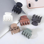 6 Pcs Hair Clips Small Claw Clips for Thin Hair Medium Matte Non-slip Hair Accessories for Women and Girls (Brown)