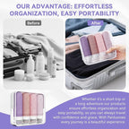 Silicone Travel Bottles for Toiletries, TSA Approved Leak-Proof Toiletry Containers for Airplane & Vacation