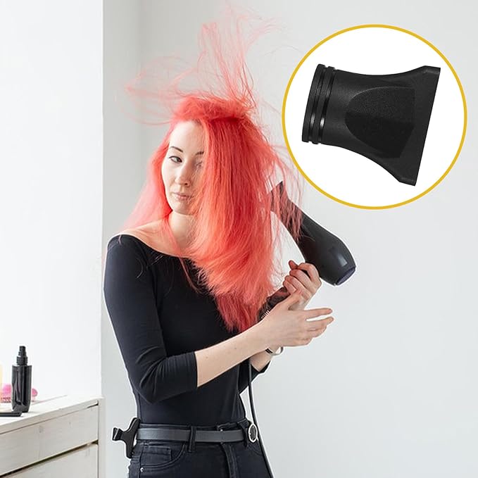 Flat Hair Dryer Nozzle Attachment Concentrator for Quick Even Drying and Heat Protection Professional Salon and Home Styling Accessory