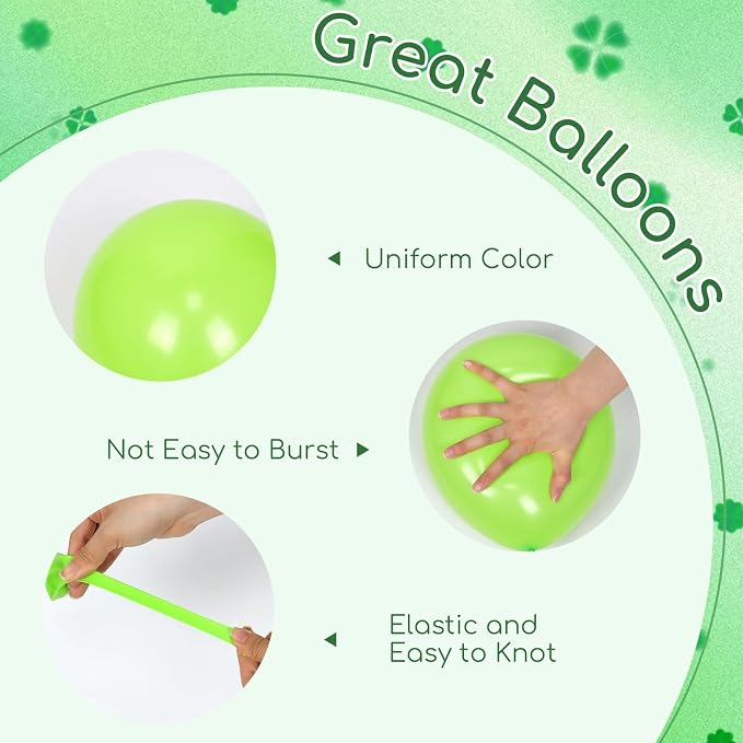 60pcs Green Balloons 12inch - Image 3