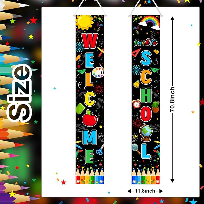 Welcome Back to School Decorations Back to School Door Banner Classroom Welcome - Image 5