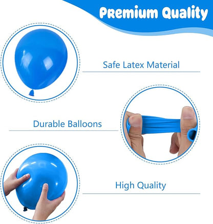Red Blue and White Baseball Balloons, 12 Inch Printed Baseball Balloon - Image 3