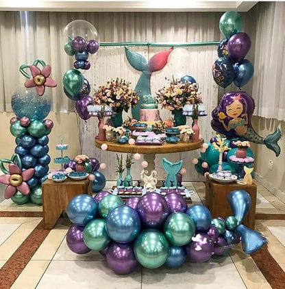 10 Inch Metallic Multicolor Balloons - Image 3