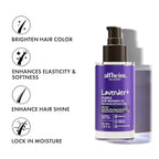 ALFHEIM Lavender+ Purple Hair Oil for Blonde, Silver & Color-Treated Hair – Anti-Brass & Frizz Control Serum – Restores Shine, Smoothness & Cool Radiance – with Grape Seed Oil – 3.38 oz / 100 ml