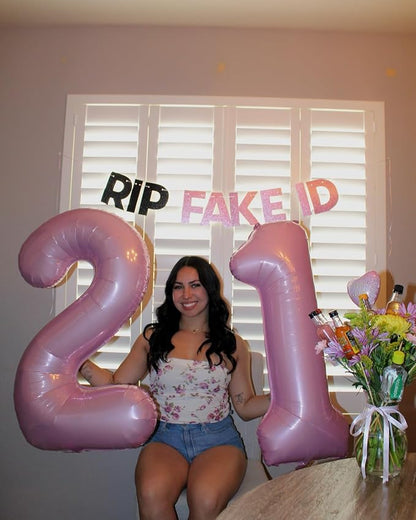 30 Balloon - Pastel Pink Birthday Number Balloons, 40 Inch Decorations | Pastel - Image 8