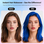 Temporary Hair Color Spray For Kids Women Men, Temporary Hair Dye Washable Hair Color Wax Non-Sticky For Cosplay Party DIY, Christmas Party, Halloween Crazy Hair Day(Blue, 4.06 oz)