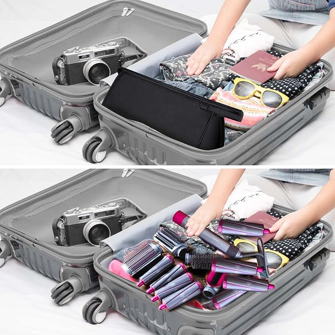 Travel Case for Dyson Airwrap Styler/Shark Flexstyle, Portable Carrying Case for Dyson Supersonic Hair Dryer, Waterproof Anti-scratch Dustproof Shockproof Protection Organizer Travel Storage