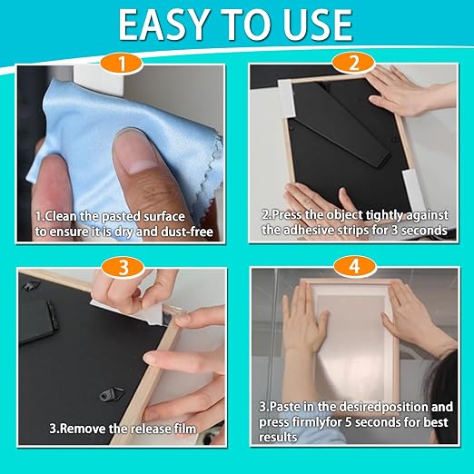Double Sided Tape for Walls, Picture Hanging Strips Removable Mounting Dots | - Image 6