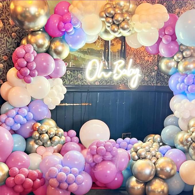 Pink and Purple Balloon Arch Kit, Engagements, Baby Shower, Anniversary Party - Image 7