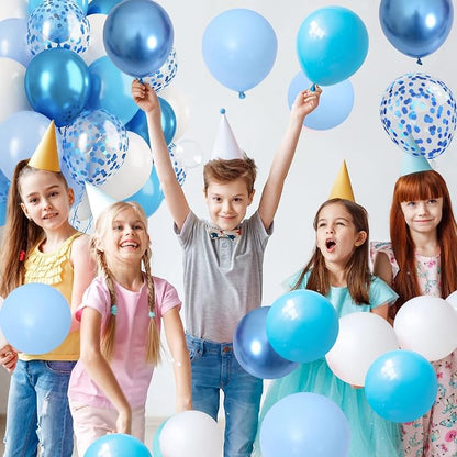Blue & White Balloons Set - Image 5