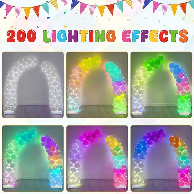 LED Balloon Arch Stand with Base 9.35FT/6FT Balloon Arch Frame - Image 5