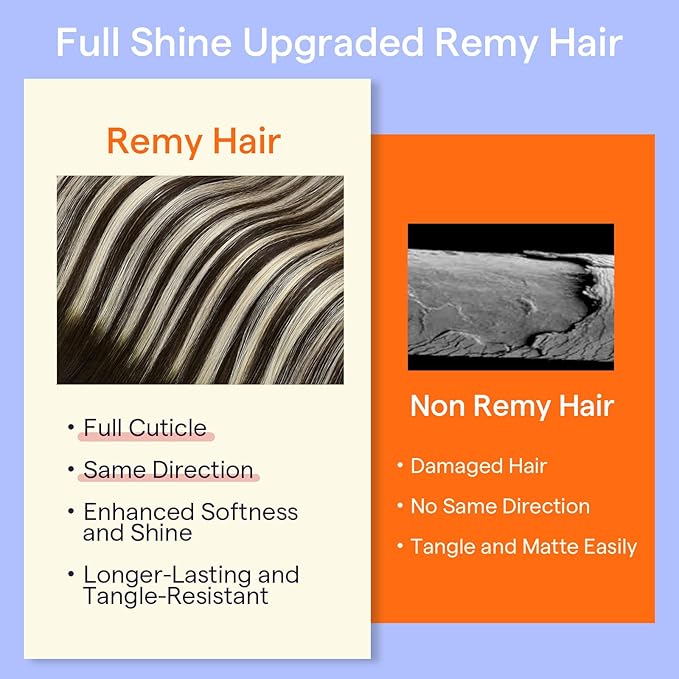 Full Shine Clip in Extensions Real Human Hair Dark Brown Ombre Invisible Clip in Hair Extensions Human Hair 20 Inch Dark Brown Balayage Blonde Remy Hair Extensions 7 Pcs 120 G
