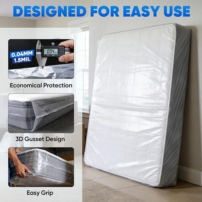 TICONN 1PK Plastic Mattress Bag - Image 2