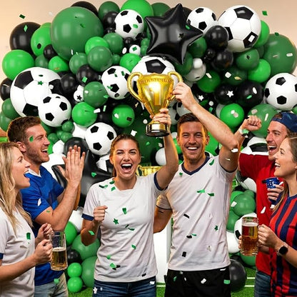 Soccer Balloons Garland Arch Kit 150Pcs - Image 6