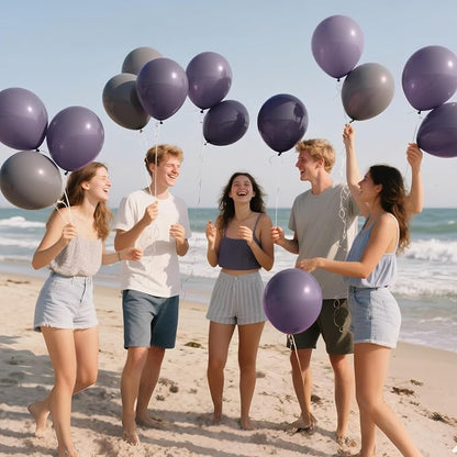 110pcs Dusty Purple Balloon 12 Inch, Dusty Purple Latex Balloons - Image 7