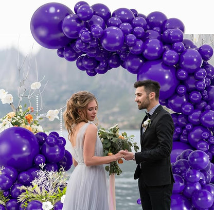 114pcs Dark Purple Balloons, 18 12 10 5 Inch Different Sizes Balloon | Balloons - Image 7