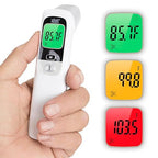 Vive No-Touch Forehead Thermometer - No Contact Infrared Digital Thermometer for Adults, Kids, Babies, & Objects - Touchless, Accurate Temporal Fever Sensor - Fast, Memory Recall, Large Display