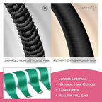 WENNALIFE Tape in Hair Extensions Human Hair Green Tape in Extensions, 10pcs 25g 18 inch Remy Invisible Tape Ins Straight Colored Soft Real Human Hair Tape in Extensions Refill Set Extensions